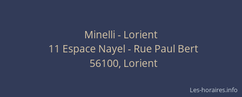 Minelli - Lorient
