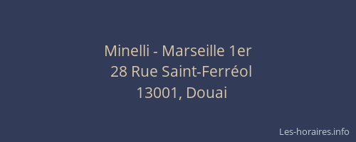 Minelli - Marseille 1er