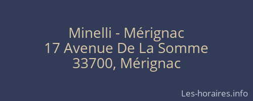 Minelli - Mérignac