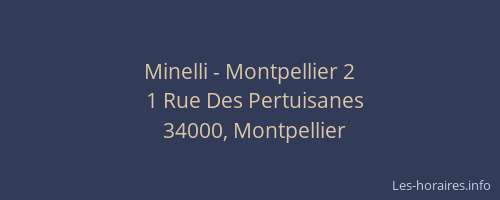 Minelli - Montpellier 2