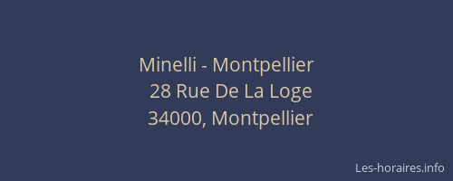 Minelli - Montpellier