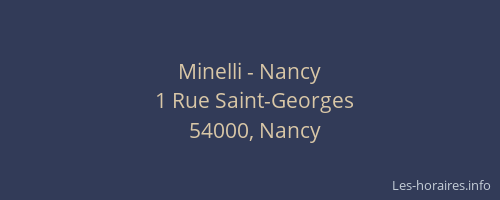 Minelli - Nancy