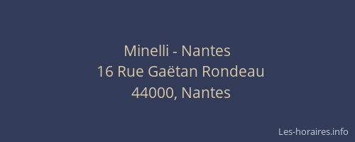 Minelli - Nantes