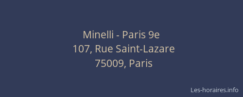 Minelli - Paris 9e