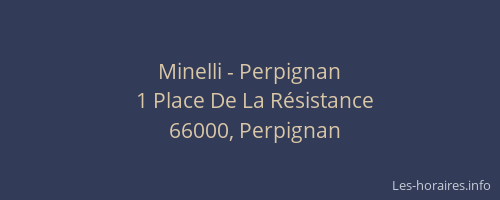 Minelli - Perpignan