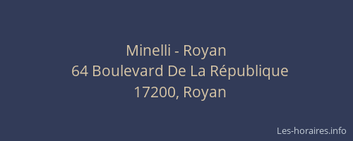 Minelli - Royan
