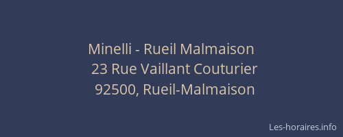 Minelli - Rueil Malmaison