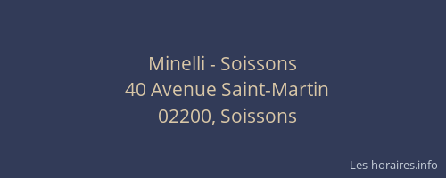 Minelli - Soissons