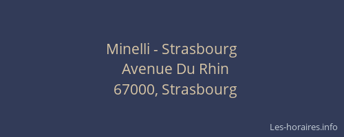 Minelli - Strasbourg