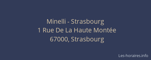 Minelli - Strasbourg