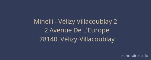 Minelli - V&eacute;lizy Villacoublay 2