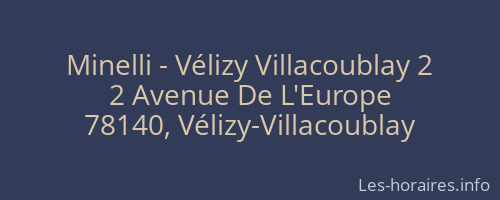 Minelli - Vélizy Villacoublay 2