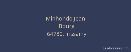 Minhondo Jean