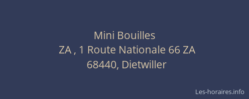 Mini Bouilles