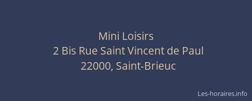 Mini Loisirs