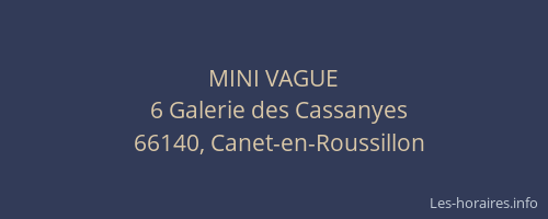 MINI VAGUE