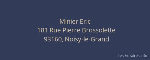 Minier Eric