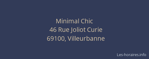 Minimal Chic
