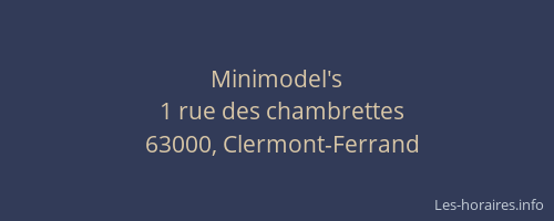 Minimodel's