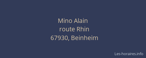 Mino Alain