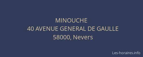 MINOUCHE