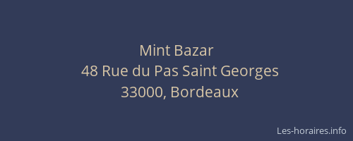 Mint Bazar