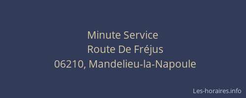 Minute Service