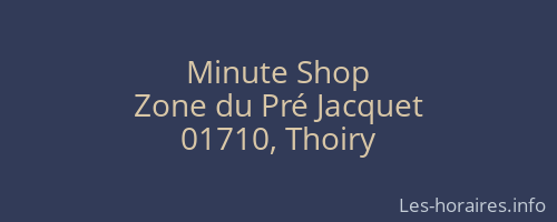 Minute Shop