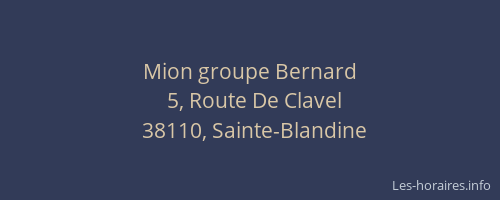 Mion groupe Bernard