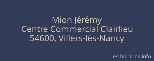 Mion Jérémy