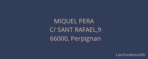 MIQUEL PERA
