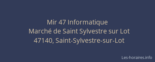 Mir 47 Informatique