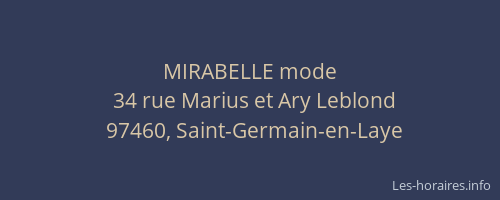 MIRABELLE mode