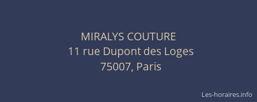 MIRALYS COUTURE