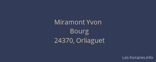 Miramont Yvon