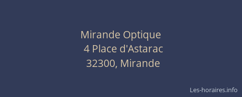 Mirande Optique
