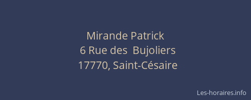 Mirande Patrick