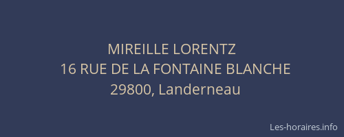 MIREILLE LORENTZ