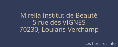 Mirella Institut de Beauté
