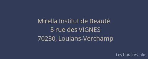 Mirella Institut de Beaut&eacute;