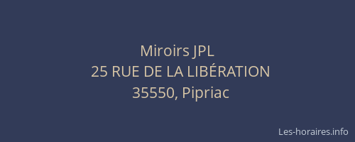 Miroirs JPL