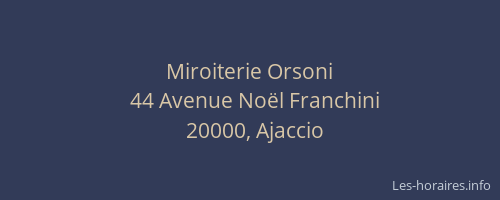Miroiterie Orsoni