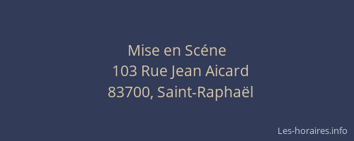 Mise en Scéne