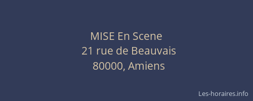 MISE En Scene