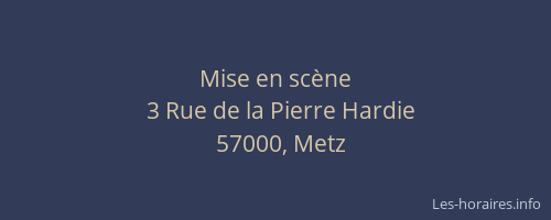 Mise en scène