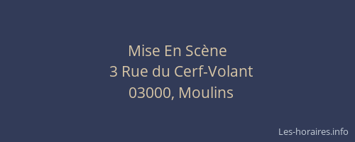 Mise En Scène