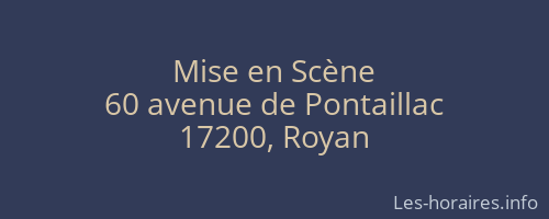 Mise en Scène