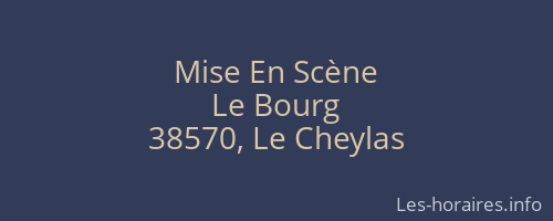 Mise En Scène