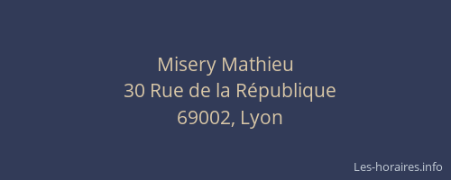 Misery Mathieu