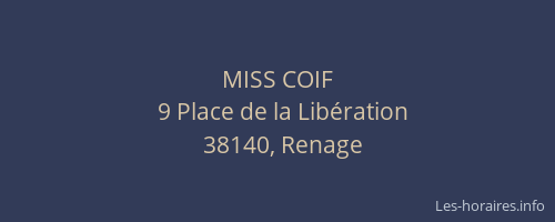 MISS COIF